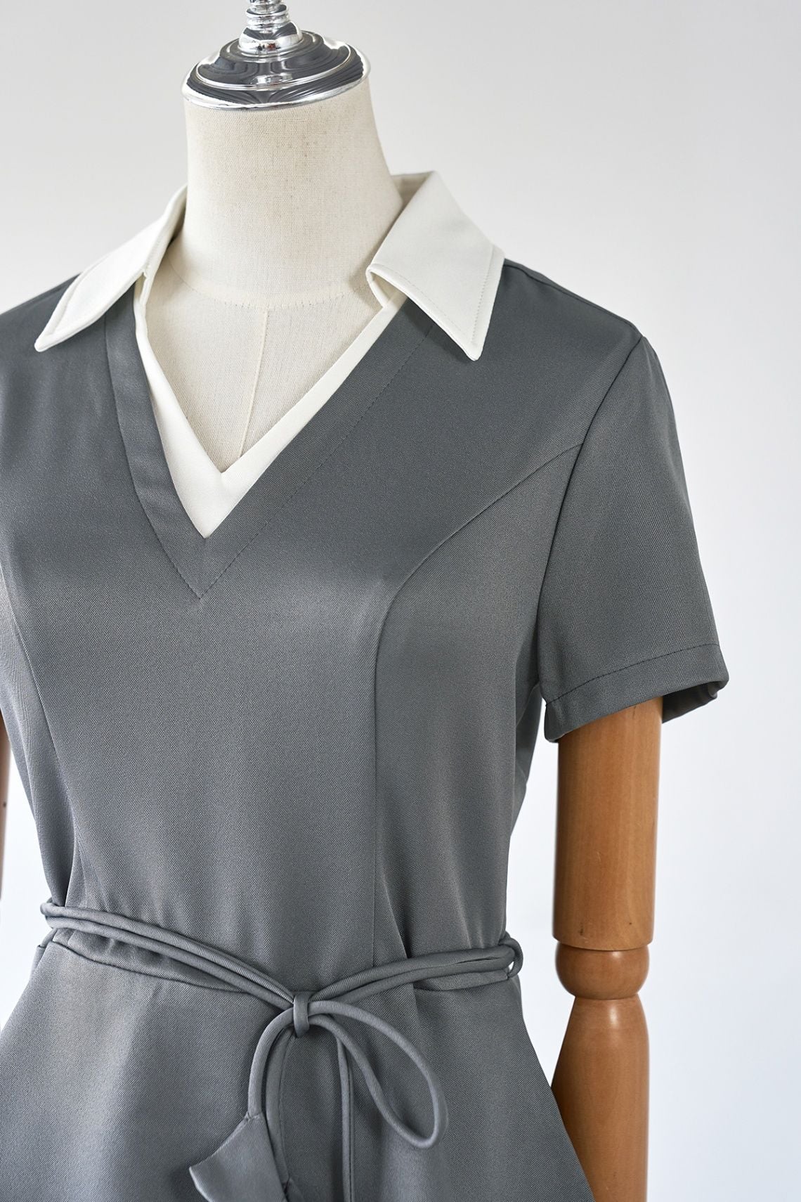 Áo peplum phối cổ dây hoa eo - L61B26Q003