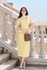 Áo peplum cổ phối nơ vai - L61B26Q008