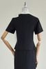 Áo peplum cổ phối nơ vai - L61B26Q008