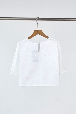 Áo croptop phối nơ và tay - L61B26Q046