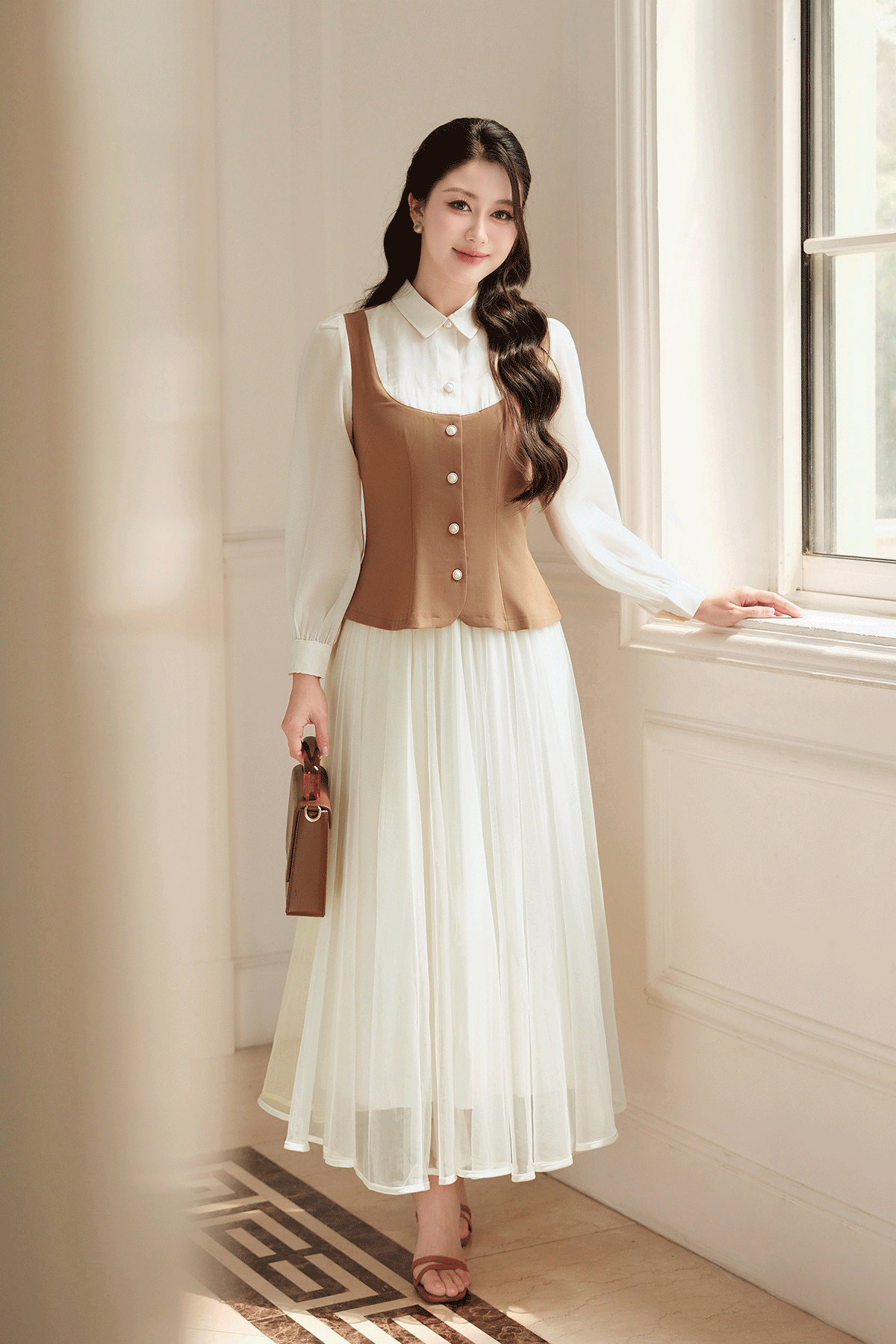 Áo phối sơ mi - L61H25Q001