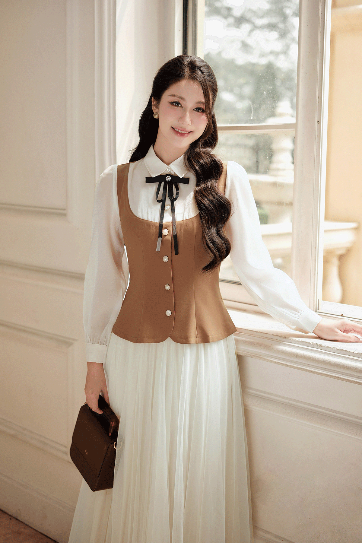 Áo phối sơ mi - L61H25Q001