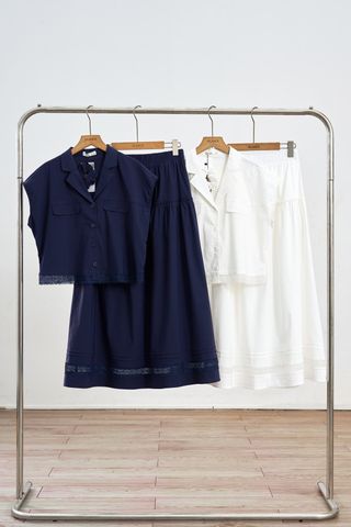 Áo sơ mi cổ 2 ve gấu kẹp zen - L61H26H002