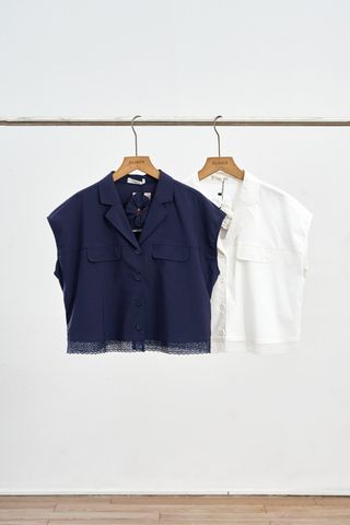 Áo sơ mi cổ 2 ve gấu kẹp zen - L61H26H002