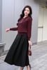 Chân váy xòe xếp ly chun sau - L62L25Q011