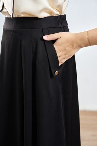 Chân váy xòe xếp ly chun sau - L62L25Q011