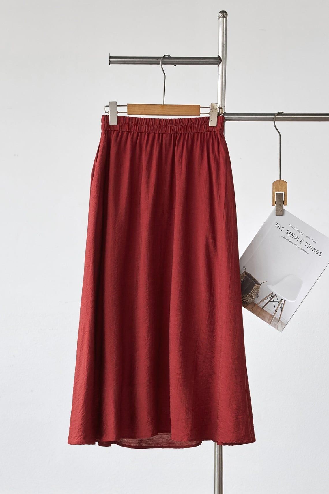 Chân váy xoè nhún; chun sau - L62L26H002