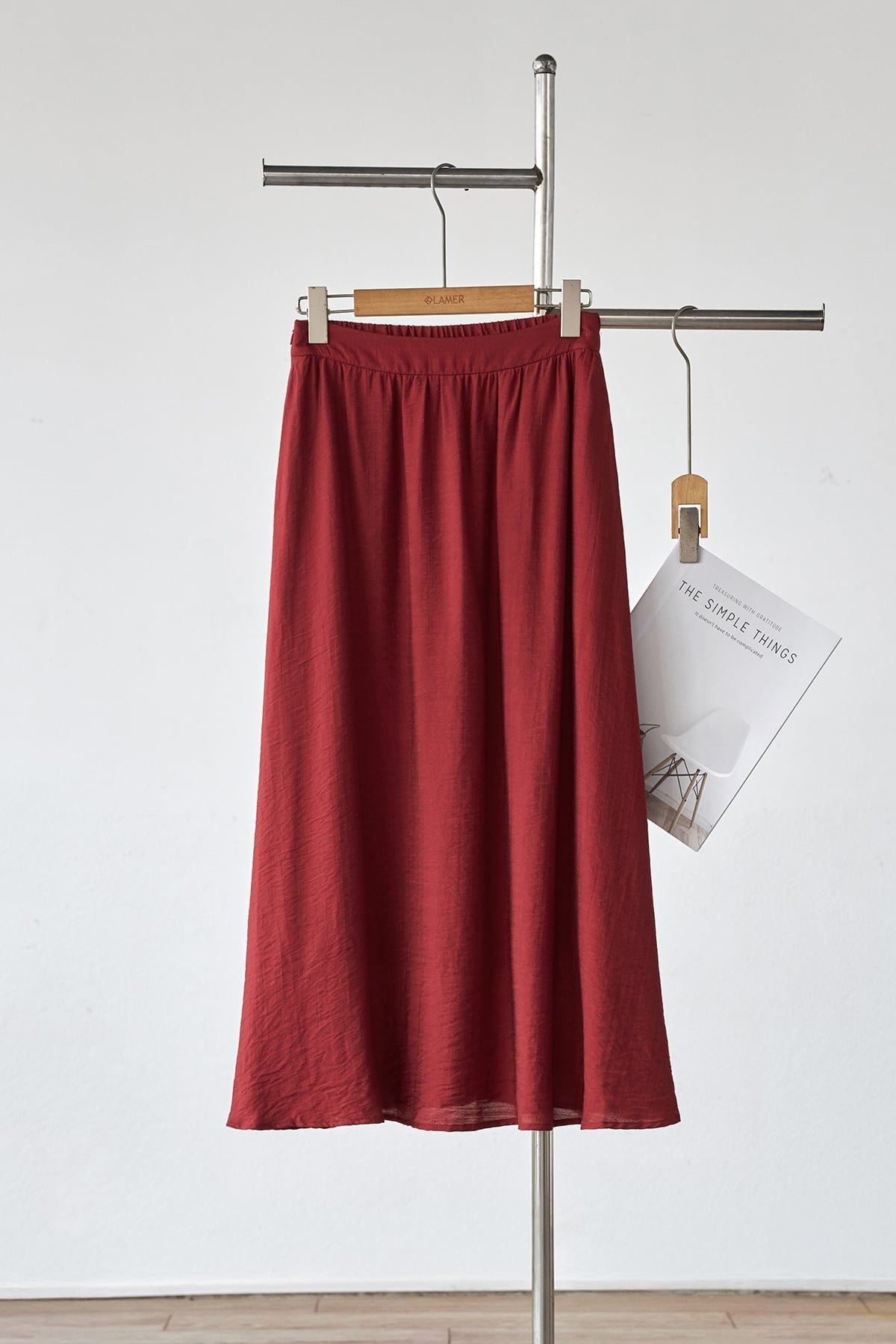 Chân váy xoè nhún; chun sau - L62L26H002