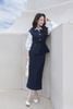 Chân váy suông dài xẻ sau - L62M25T006 (Hàng đặt trước)