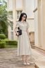 Đầm xòe khóa kéo; đai eo - L63L25H023