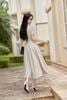 Đầm xòe khóa kéo; đai eo - L63L25H023