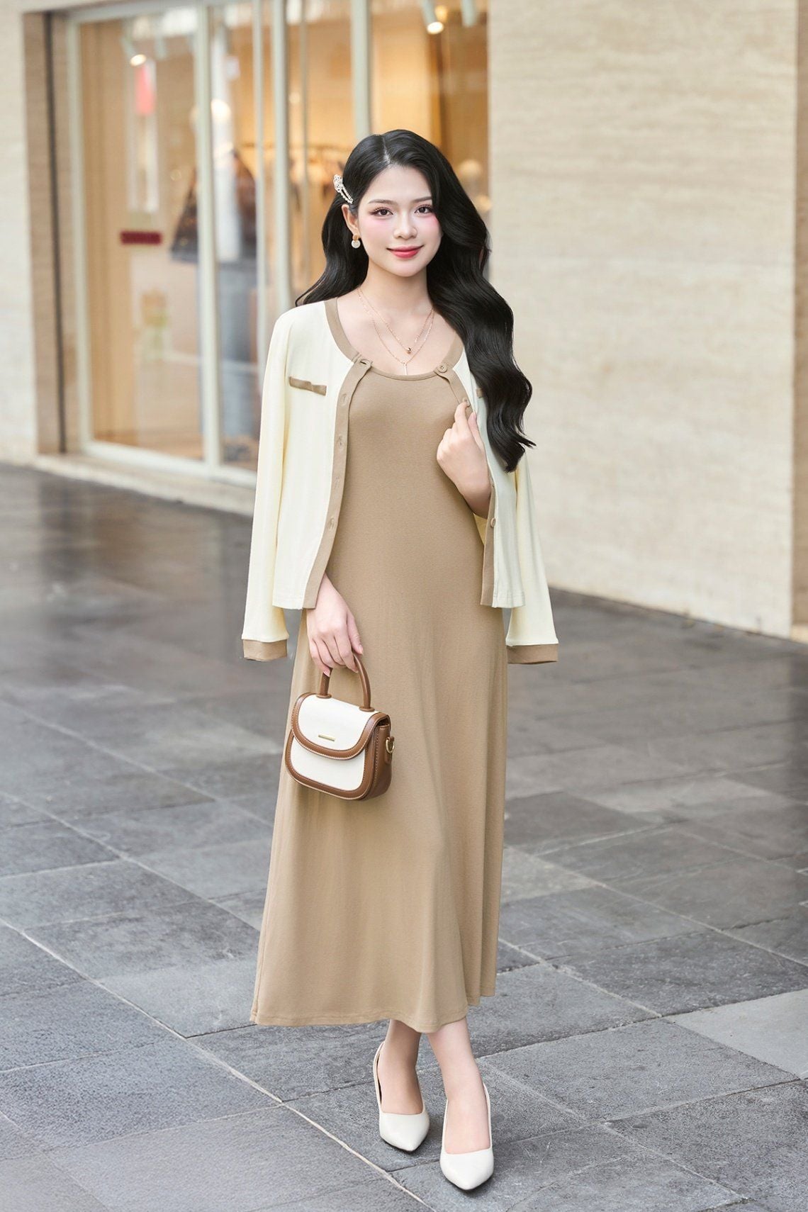 Đầm xoè sát nách đệm ngực - L63L25T003