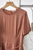 Đầm xòe peplum buộc nơ eo - L63L26H002