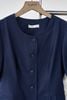 Áo đờ mi peplum cổ tròn đính hoa - L65D26H012