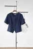 Áo đờ mi peplum cổ tròn đính hoa - L65D26H012