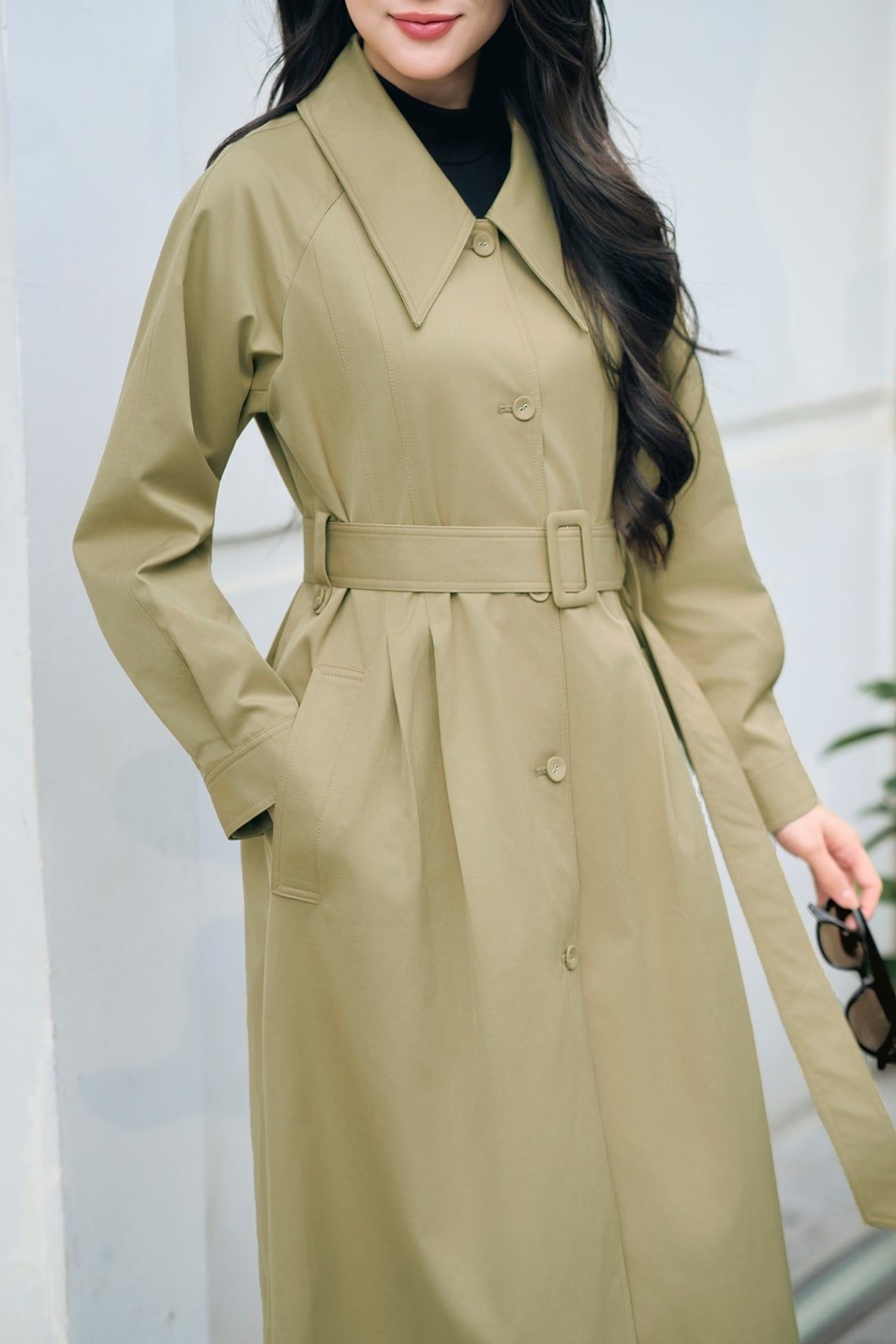 Áo khoác kaki tay zaplang đai eo - L65O25T031