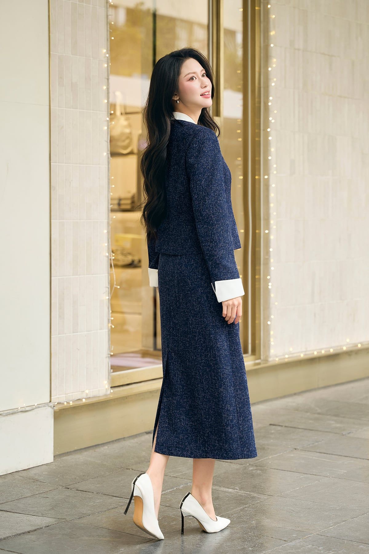 Chân váy dài bổ mảnh - L62M25T012