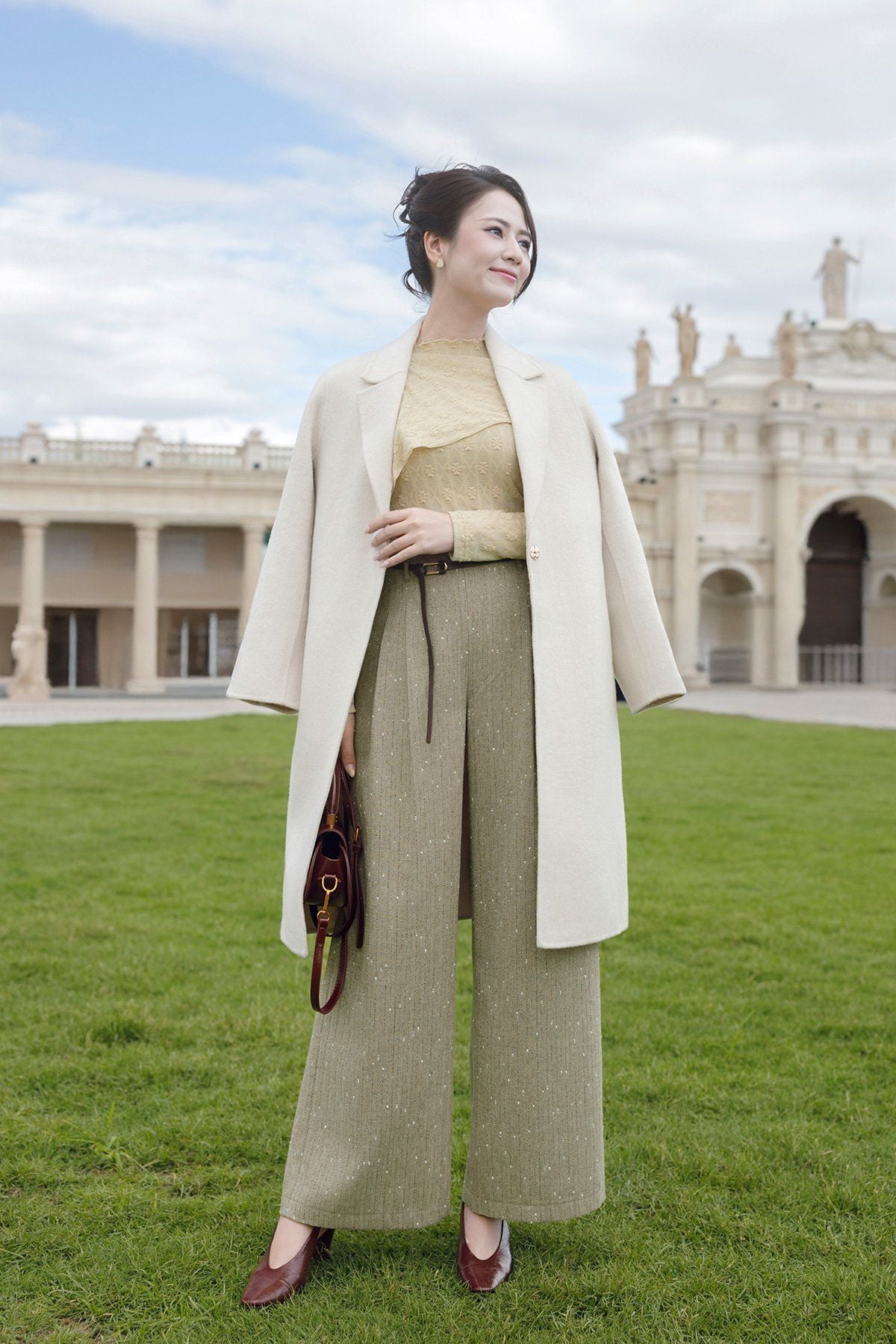 Áo dạ khâu tay - L65W24T016