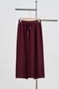 Chân váy len trơn dáng suông cạp rút chun dây - N62T25T004