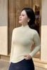 Áo len thun dài tay cổ lọ tim đè - O61B25T007