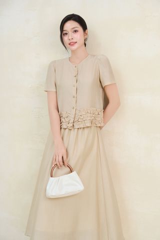 Áo dáng suông tay bồng béo gấu - O61B26H001