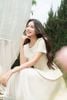 Áo peplum cộc tay dập ly gấu  - O61B26H013