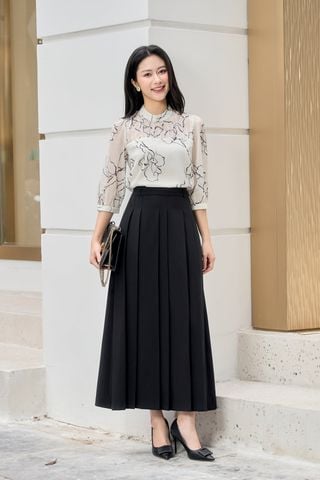 Chân váy xếp ly dáng dài - L62M26Q002