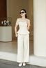 Áo phối cầu ngực đính trang trí - O61B26Q024