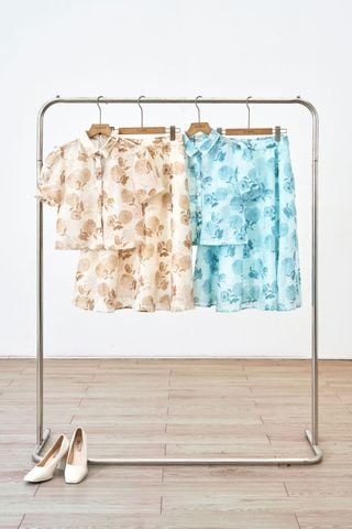 Áo sơ mi cổ đức tay bồng - O61H25H017