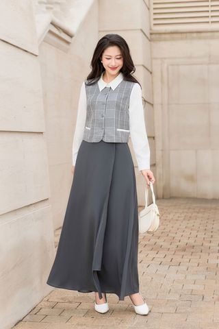 Chân váy maxi dáng dài đa năng - V62M24Q017