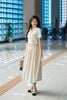 Áo sơ mi dáng ngắn cộc tay cổ sen - O61H26H009