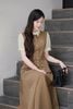Áo sơ mi tay bồng phối màu nơ eo - O61H26H010