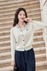 Áo len cardigan phối cổ - O61W25Q016