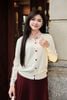 Áo len cardigan phối cổ - O61W25Q016
