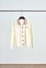 Áo len cardigan phối cổ - O61W25Q016 (Hình thêu ngẫu nhiên)