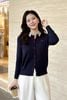 Áo len cardigan phối cổ - O61W25Q016