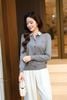 Áo len cardigan phối cổ - O61W25Q016