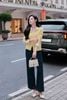 Áo cardigan cổ tròn thêu ngực - O61W26Q051