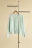 Áo cardigan cổ tròn thêu ngực - O61W26Q051