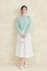 Áo cardigan cổ tròn thêu ngực - O61W26Q051