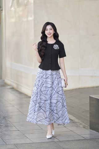 Chân váy nhún 3 tầng - O62L25Q008