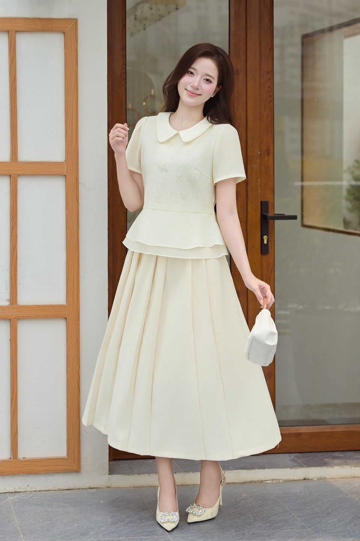 Chân váy xếp ly - O62L26Q005