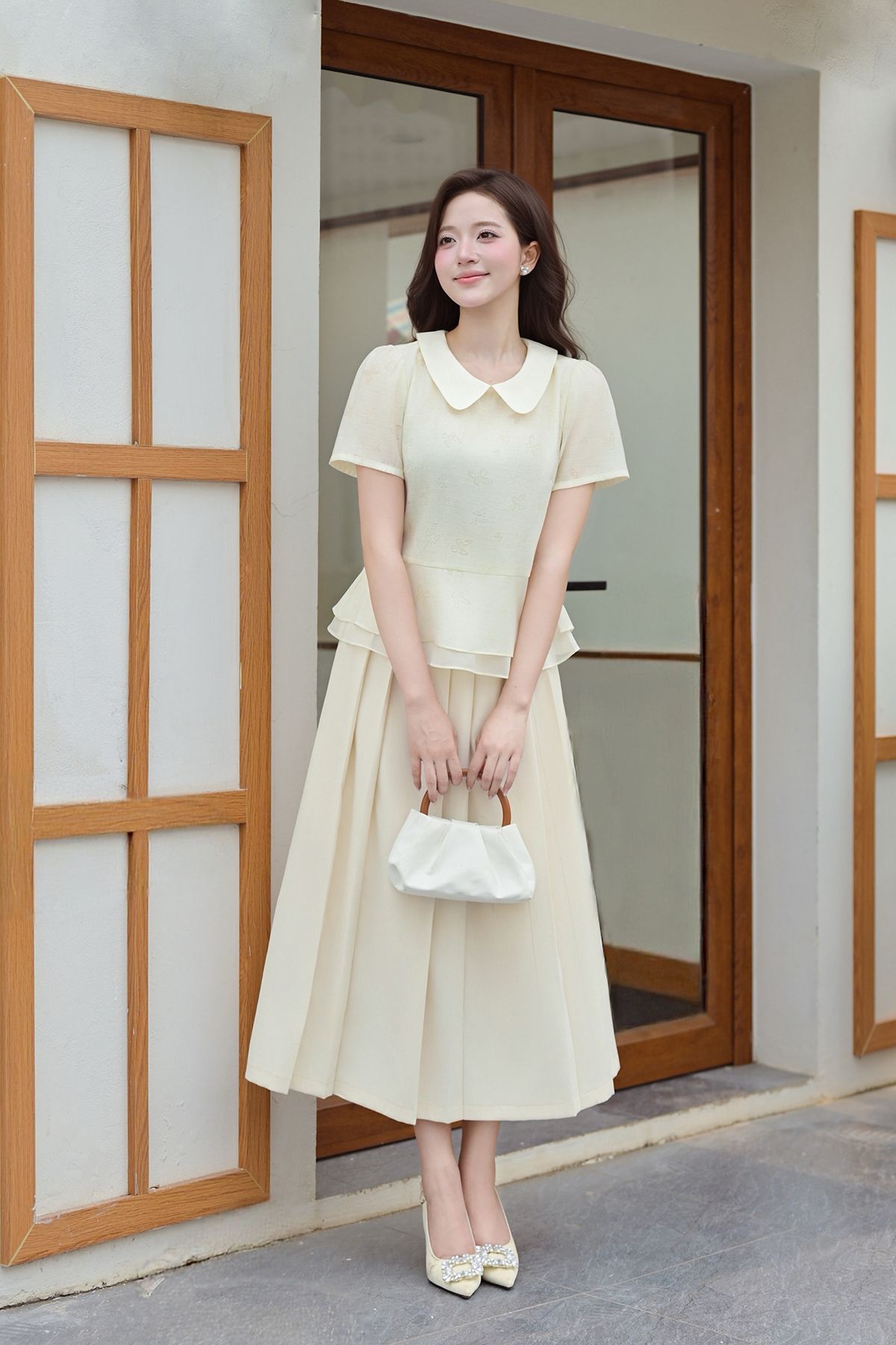 Chân váy xếp ly - O62L26Q005