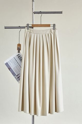 Chân váy xòe xếp ly dáng dài - O62L26Q010