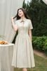 Đầm xòe cộc tay trang trí nơ cổ - O63L26H010