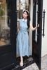 Đầm xòe nhún 3 tầng cổ phối - O63M26H013