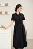 Đầm xòe cổ đức nẹp dấu khuy - O63M26H014