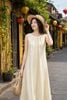 Đầm maxi cổ tròn họa tiết chìm - O63M26H026