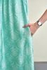 Đầm maxi cổ tròn họa tiết chìm - O63M26H026