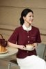 Áo vest 2 lớp cộc tay vạt tròn - O65B26Q004 ( KHÔNG KÈM CỔ ÁO RỜI )